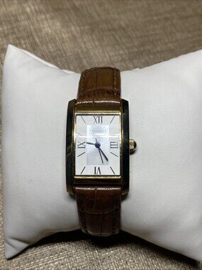 Caravelle by Bulova Rectangular Quartz Watch – Roman Dial – Original Strap